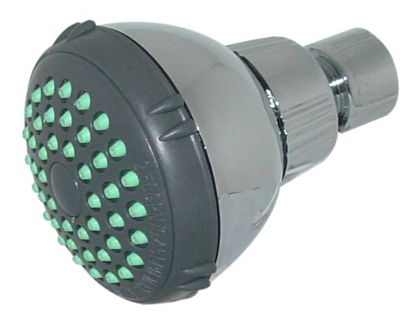 5745 Regadera sin brazo redonda 02" plastica cromada antisarro caribe 44CC Rug