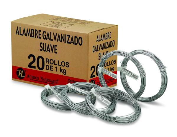 575 Alambre galvanizado calibre 12.5 1.0 kg Ac Nacionales