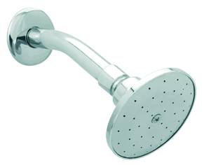 5762 Regadera con brazo redonda 03" zamac cromada 4504B Dica