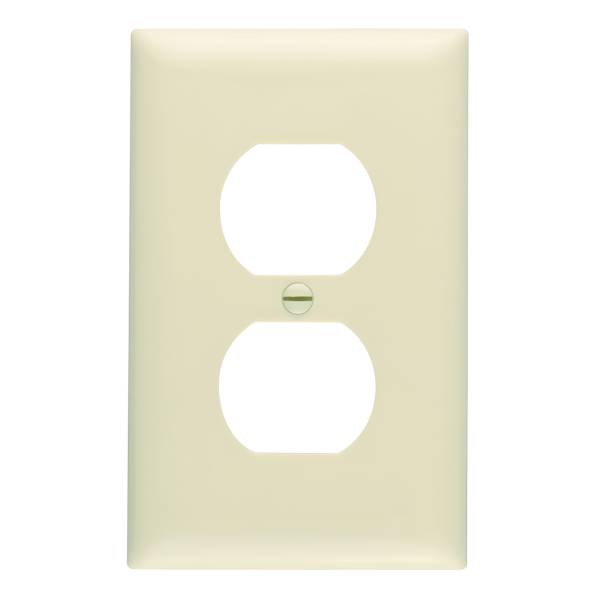 6557 Placa para contacto duplex marfil Bticino
