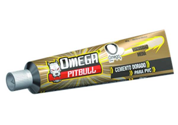 6583 Pegamento para PVC 050gr en tubo dorado Omega