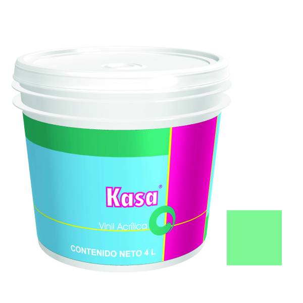 7086 Pintura vinil kasa verde 4.0 lt Doal