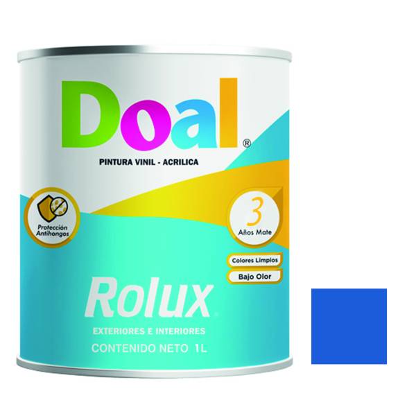 7110 Pintura vinil rolux azul ceramico 1.0 lt Doal