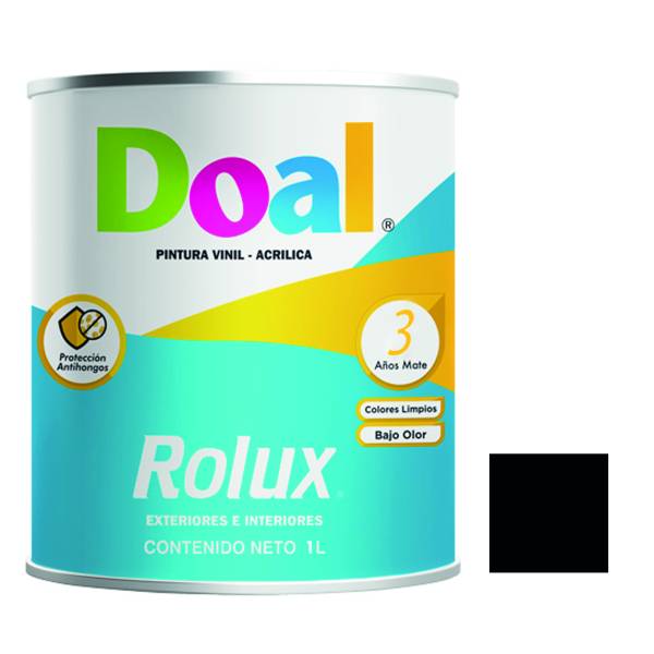 7139 Pintura vinil rolux negro 1.0 lt Doal