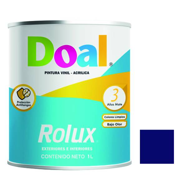 7156 Pintura vinil rolux azul intenso 1.0 lt Doal