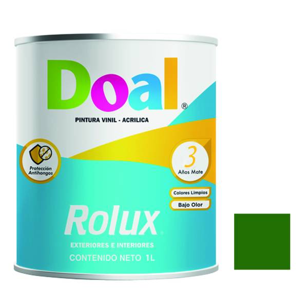 7163 Pintura vinil rolux verde intenso 1.0 lt Doal