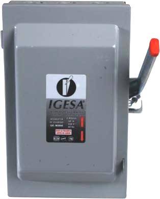 734 Interruptor de seguridad 2 polos 30a IN2030 IGESA