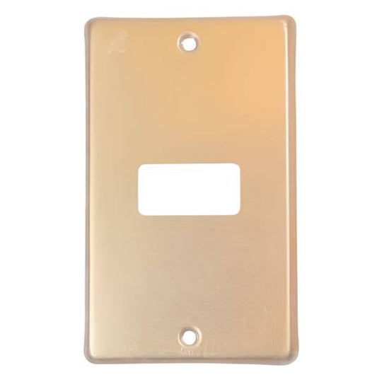 7645 Placa 1 ventana dorado Royer