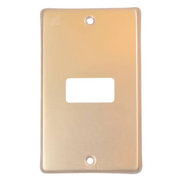 7645 Placa 1 ventana dorado Royer