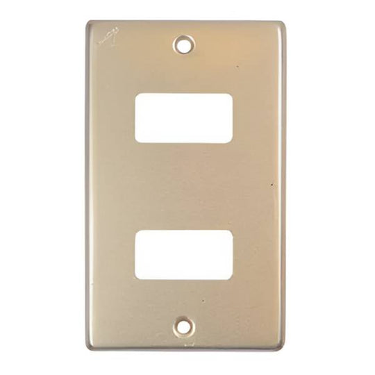 7647 Placa 2 ventanas dorado Royer