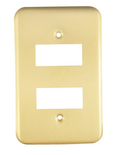 802 Placa 2 ventanas dorado Italiana Montana