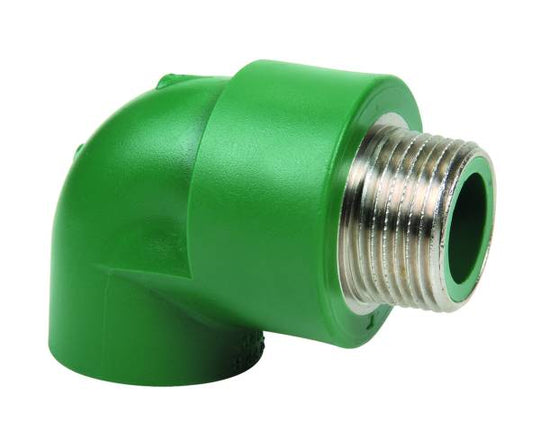 8023 Codo ppr 90 rosca exterior 020mm 1/2" Tuboplus