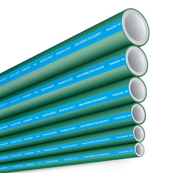 8093 Tubo verde ppr 16 032mm 1" 4mts Tuboplus TUBOPLUS
