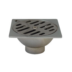 8199 Coladera cuadrada 4x4 metalica 46z Rugo