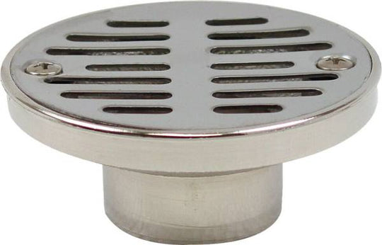8210 Coladera redonda 3-1/2" metalica cromada 47cz Rugo