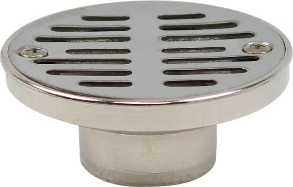 8210 Coladera redonda 3-1/2" metalica cromada 47cz Rugo