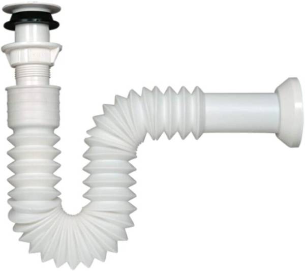 8269 Trampa para lavabo flexible sin registro polipropileno 28ptf Rugo