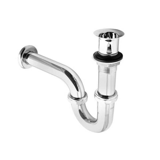 8270 Trampa para lavabo rigida laton cromo sin registro 4207 Dica