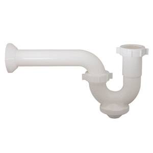 8273 Media trampa para lavabo y fregadero rigida con registro polipropileno Rugo