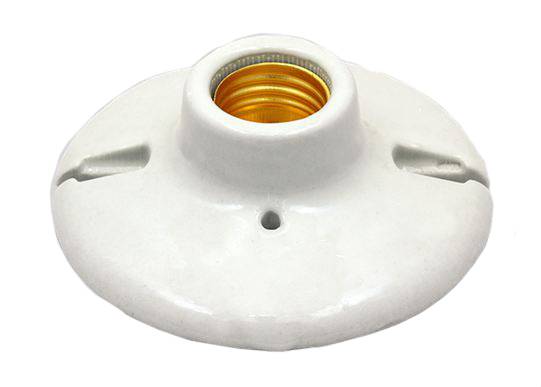 876 Portalampara ceramica redonda 4" Kley