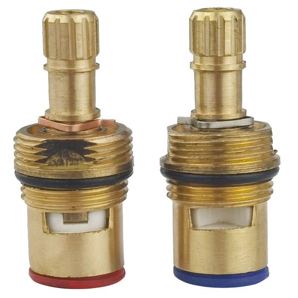 283220 Cartucho ceramico laton estria standard 1/4 de vuelta con 2pz Vianti