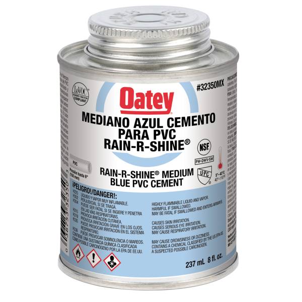 3591 Pegamento para PVC 237ml 1/4 rain shine azul Oatey