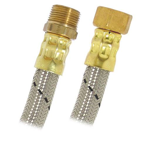 5330 Manguera para boiler de acero inoxidable 019 3/4" x 3/4" 060cm ABA60 Coflex
