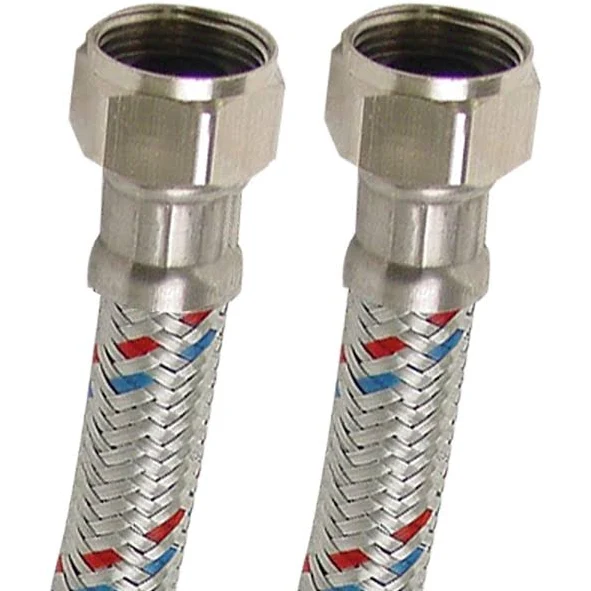 5349 Manguera para boiler de aluminio 013 1/2" x 3/4" 080cm 25B Rugo