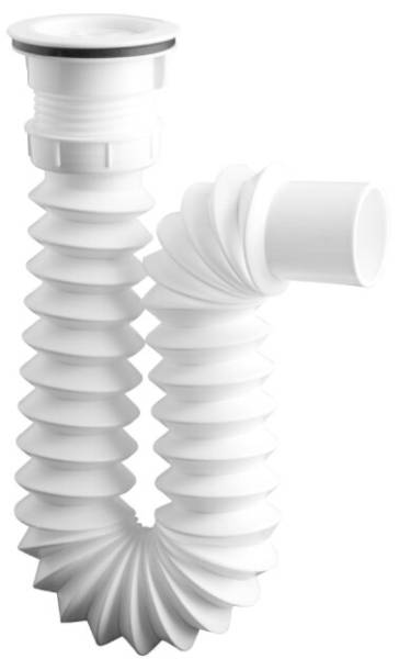 8264 Trampa para fregadero flexible PVC sin contra 2233 Fleximatic