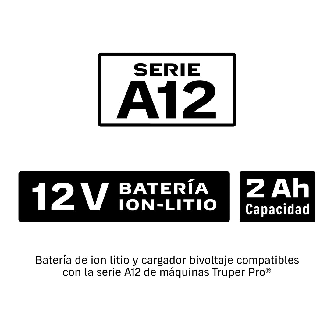 Combo Rotomartillo Truper A12-COMBO-RD, 12V, 180 Nm