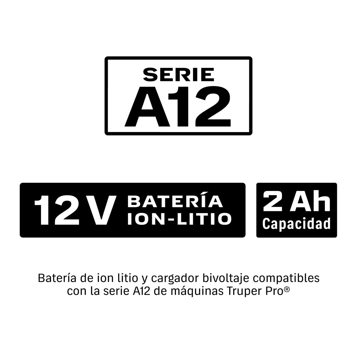 Combo Rotomartillo Truper A12-COMBO-RD, 12V, 180 Nm