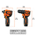 Combo Rotomartillo Truper A12-COMBO-RD, 12V, 180 Nm