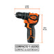 Taladro/Destornillador Truper A12-TAL-1, 12V, 50 Nm