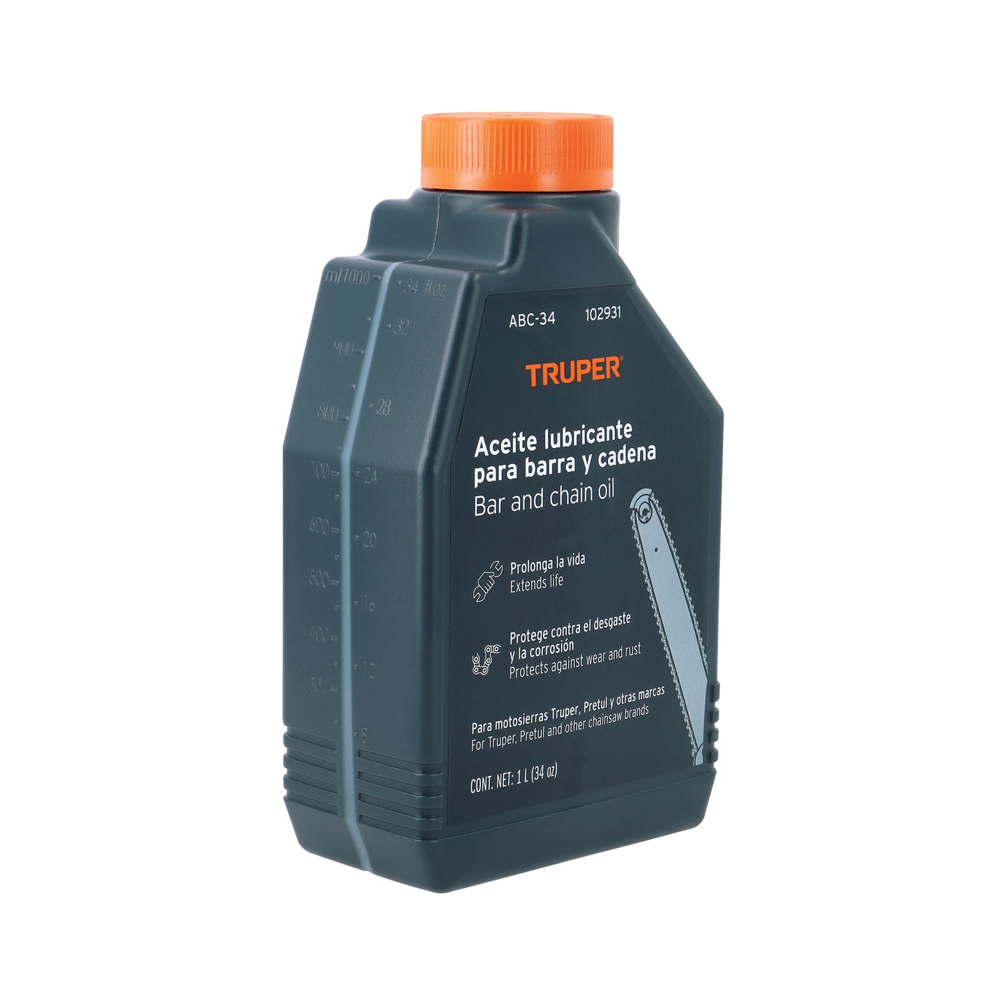 ABC-34 Aceite lubricante para barra y cadena de motosierra, TRUPER