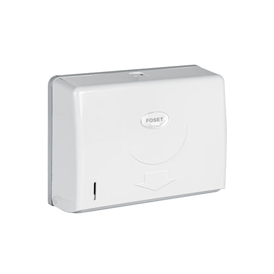ABP-31B Dispensador chico para toallas de papel, blanco, FOSET BASIC