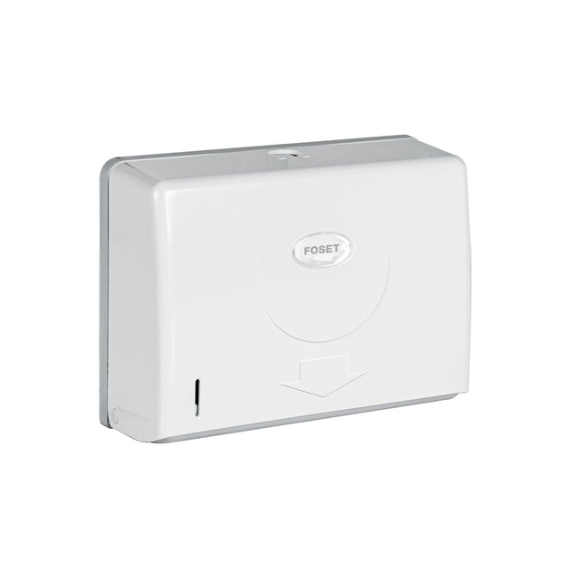 ABP-31B Dispensador chico para toallas de papel, blanco, FOSET BASIC