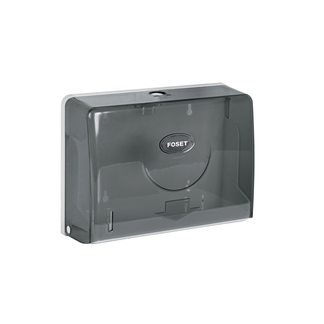 ABP-31H Dispensador chico para toallas de papel, humo, FOSET BASIC