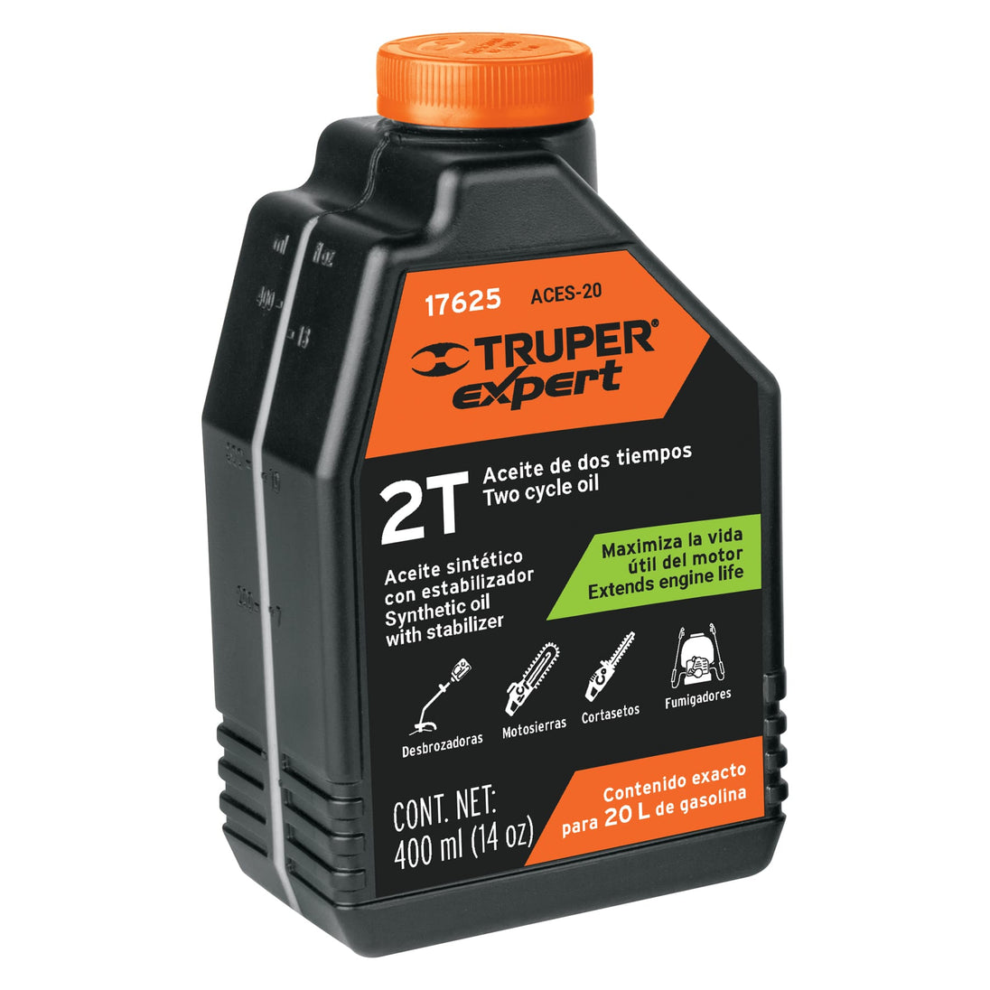 ACES-20 Aceite sintético para motor de 2 tiempos, 400 ml