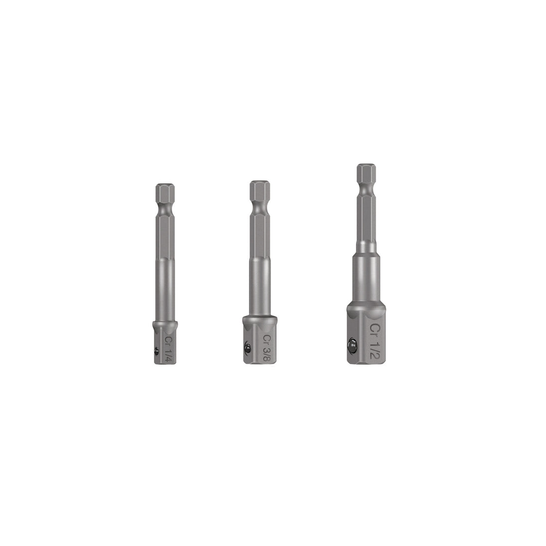 ADA-3 Juego de 3 adaptadores para dados de 1/4", 3/8" y 1/2"