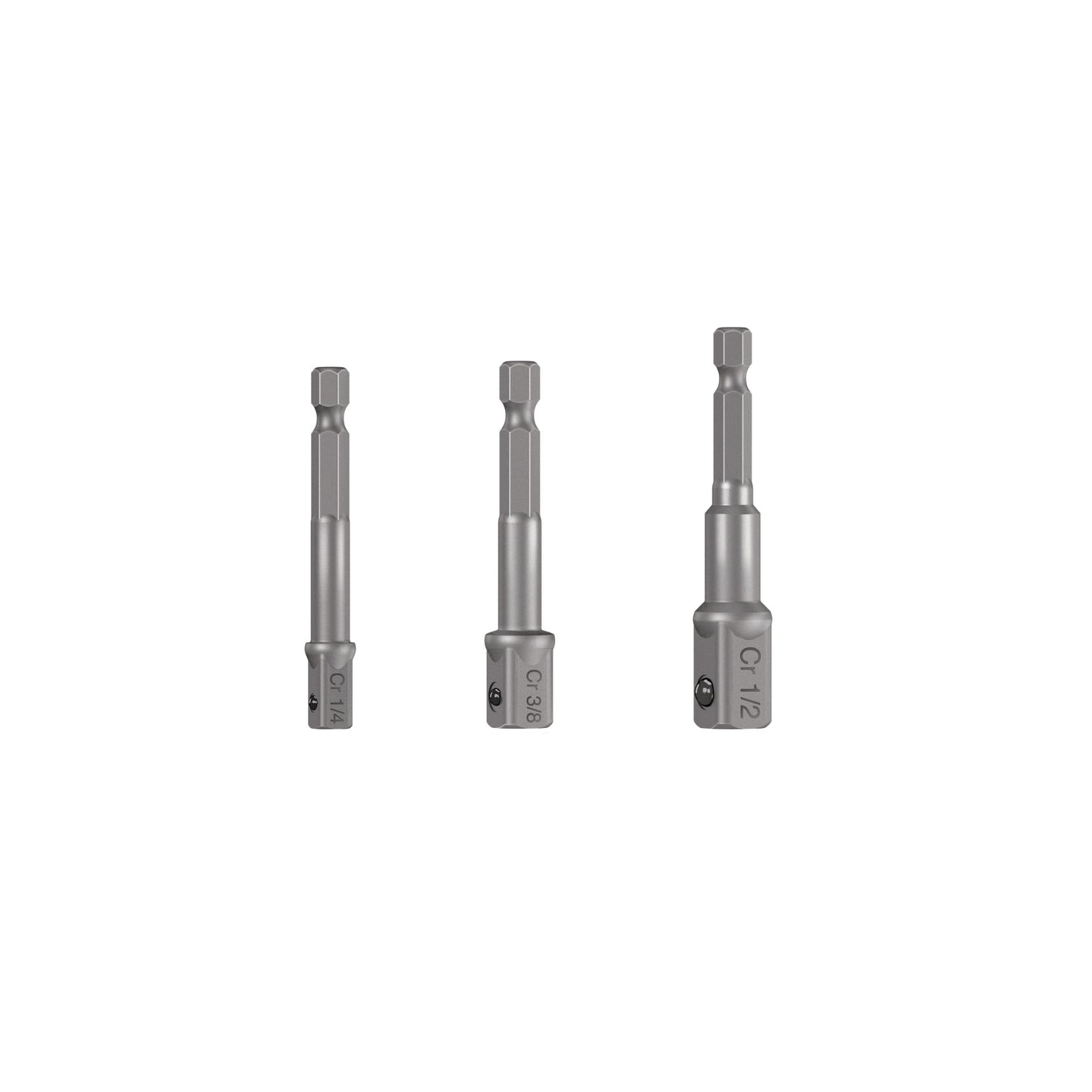 ADA-3 Juego de 3 adaptadores para dados de 1/4", 3/8" y 1/2"