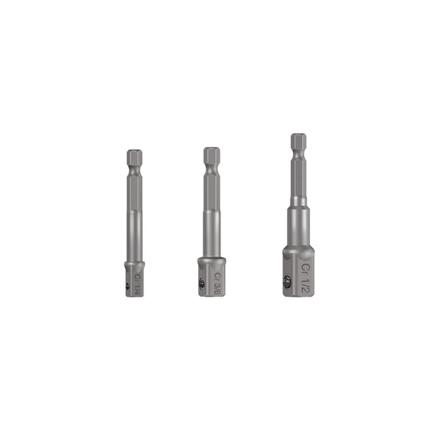 ADA-3 Juego de 3 adaptadores para dados de 1/4", 3/8" y 1/2"