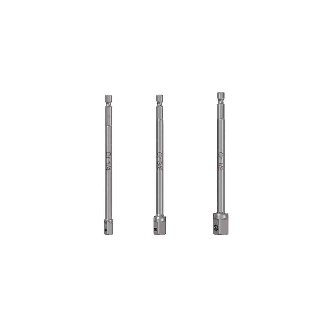 ADA-3L Juego de 3 adaptadores largos para dados de 1/4, 3/8 y 1/2"