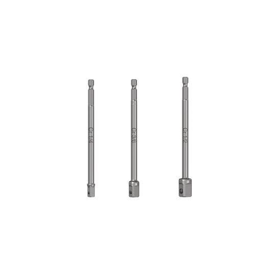ADA-3L Juego de 3 adaptadores largos para dados de 1/4, 3/8 y 1/2"