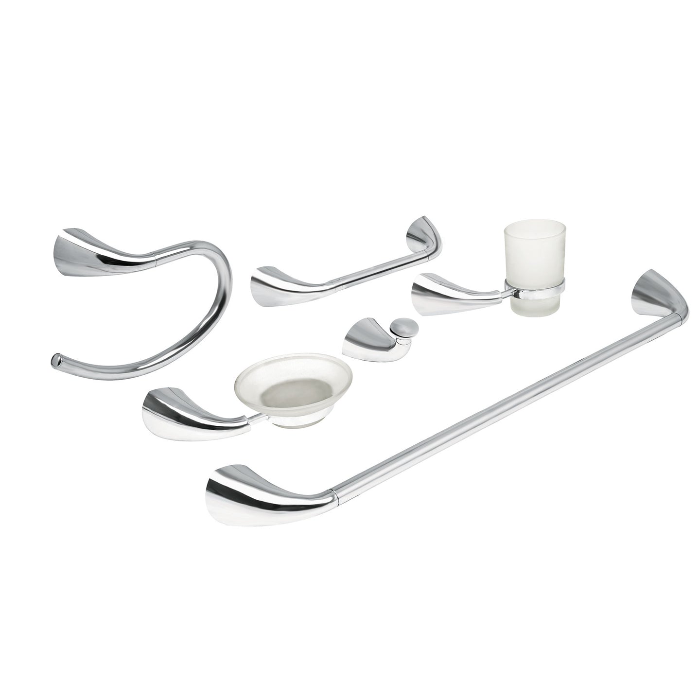 AEA-7000 Juego de 6 accesorios para baño metálicos, FOSET AERO