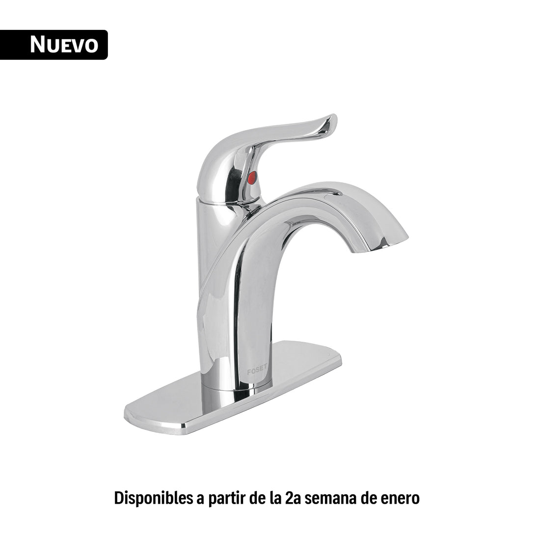 AEM-40 Monomando corto lavabo, cromo, FOSET AERO