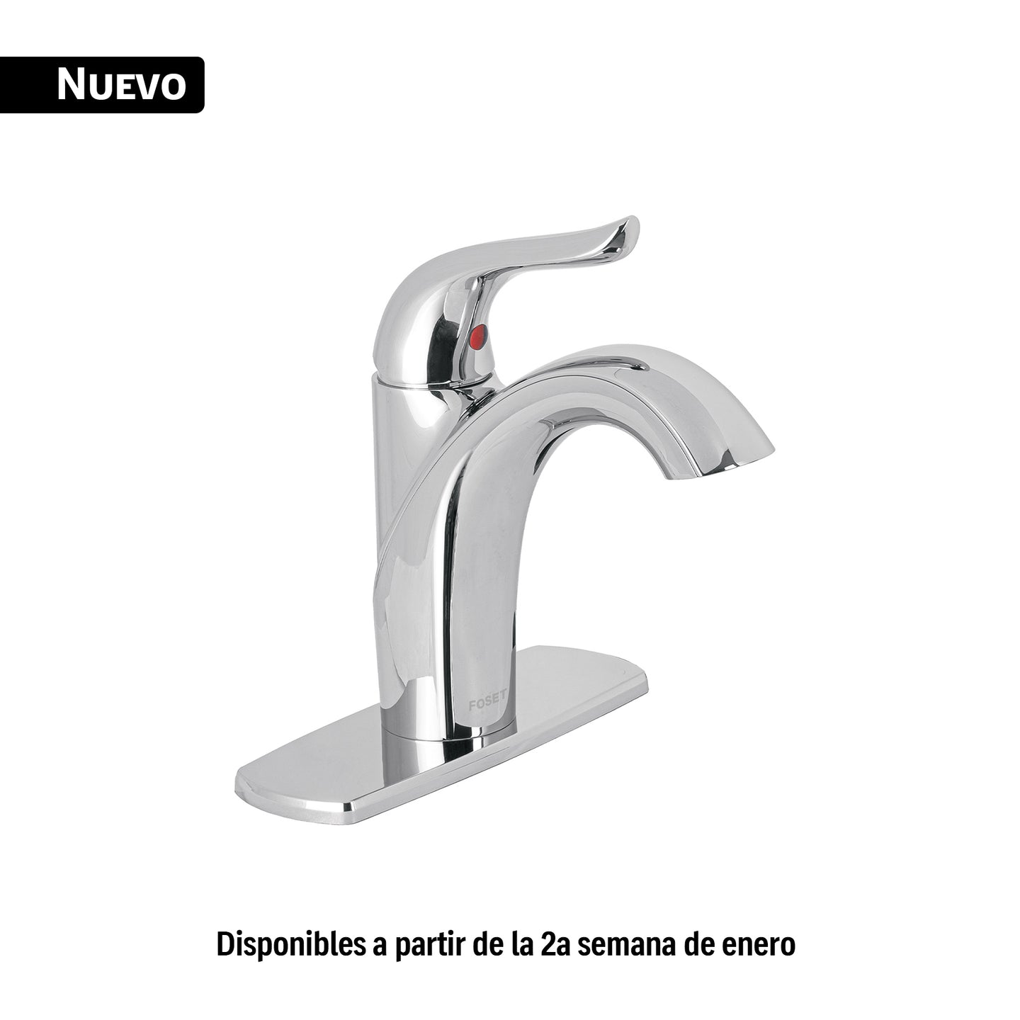 AEM-40 Monomando corto lavabo, cromo, FOSET AERO