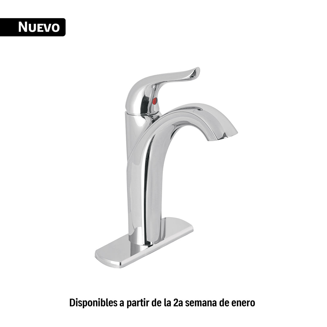 AEM-46 Monomando alto lavabo, cromo, FOSET AERO