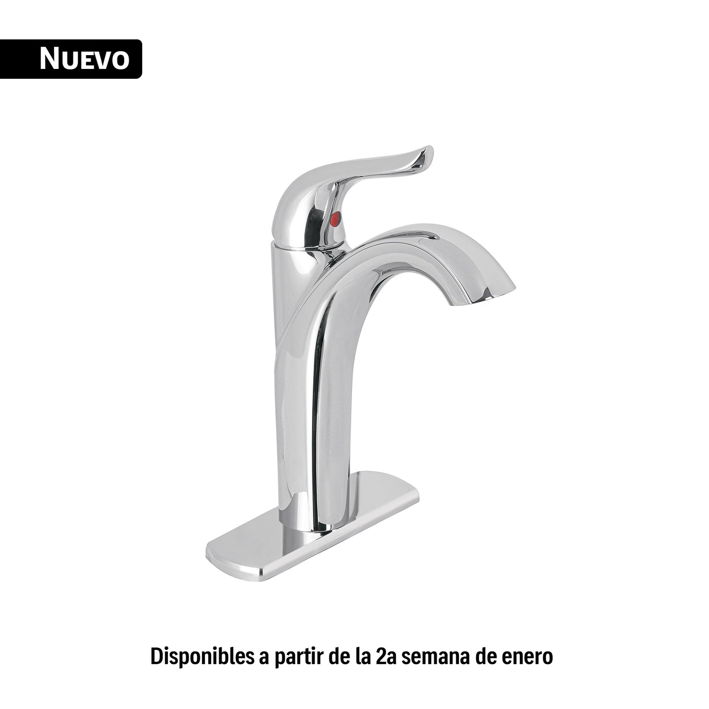 AEM-46 Monomando alto lavabo, cromo, FOSET AERO