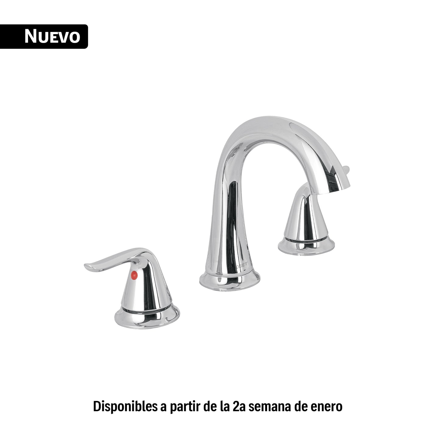 AEM-92 Mezcladora lavabo taladros separados, cromo, FOSET AERO