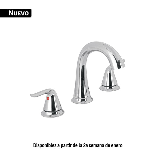 AEM-92 Mezcladora lavabo taladros separados, cromo, FOSET AERO